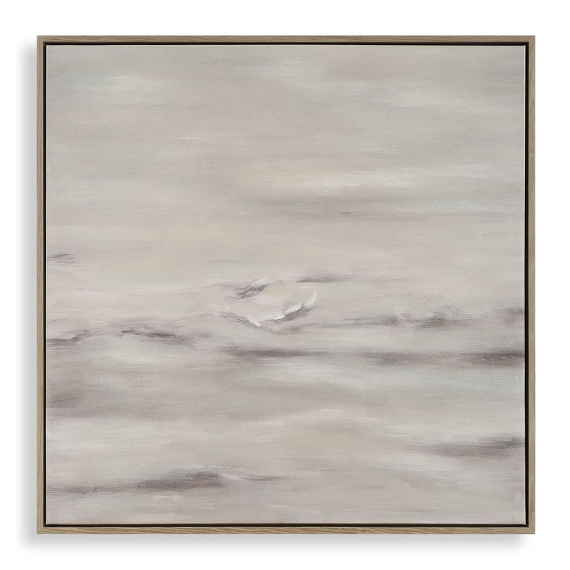 Trance – Hand Painted Abstract Art – Brown / Gray / White / Woodtone