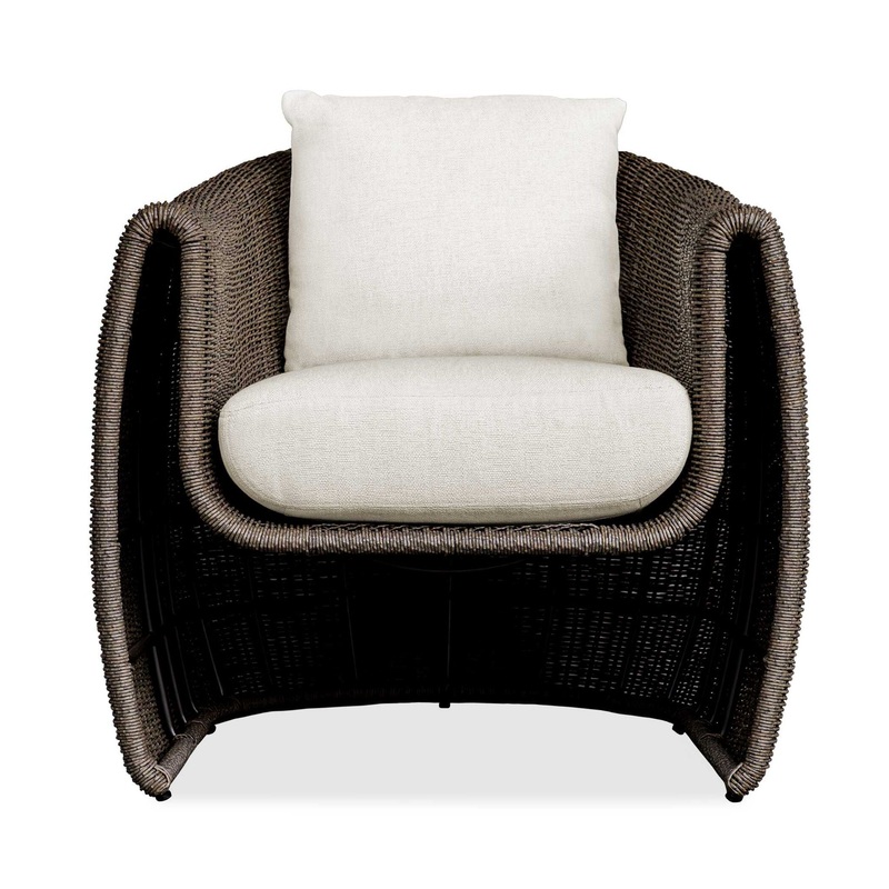 Tropic – Outdoor Lounge Chair – Brown / White
