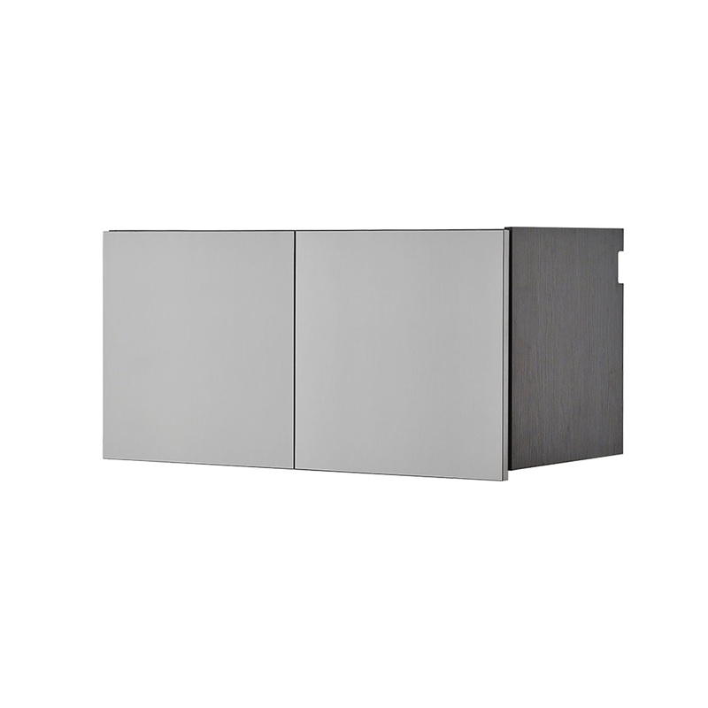 Astro Series – Metal Wall Storage Cabinet With Soft Closing Drawers – Metallic Gray