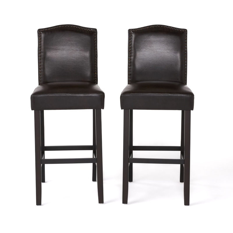 Counter Height Upholstered Bar Stools (Set of 2)