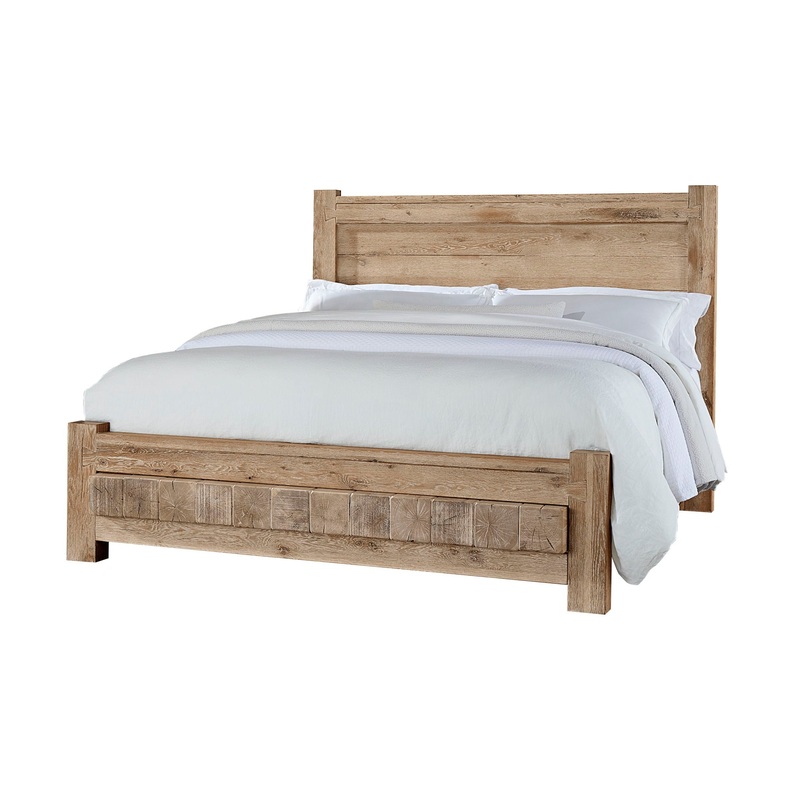 Dovetail – Poster Bed With 6 X 6 Footboard – Sun Bleached White