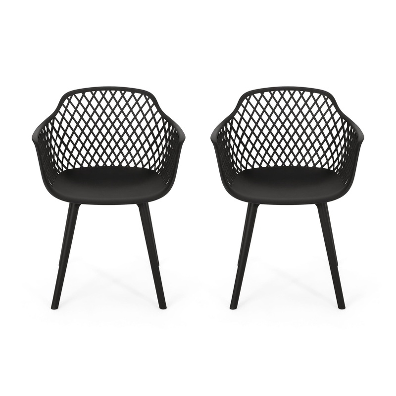 Poppy – Chair (Set of 2)|Red|Black|White
