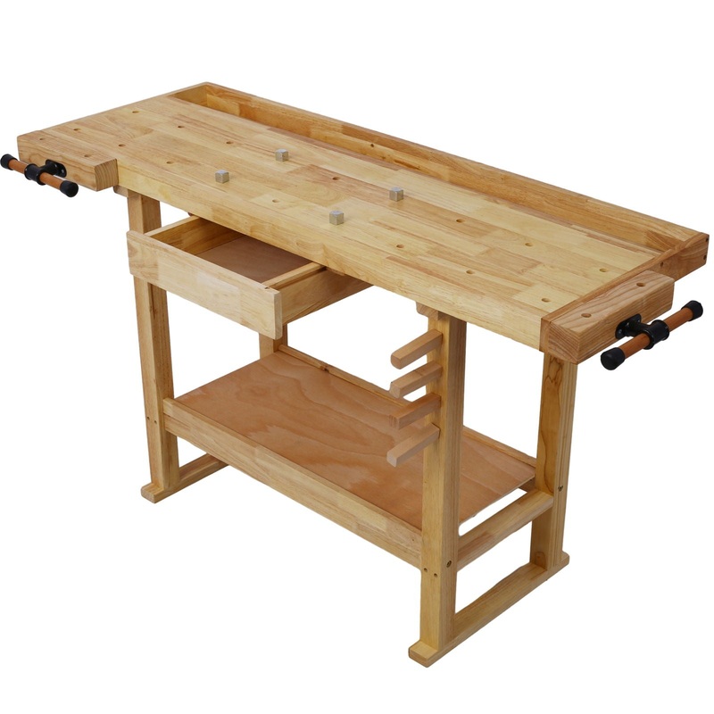 55 Wood Workbench For Garage Workshop And Home – Natural