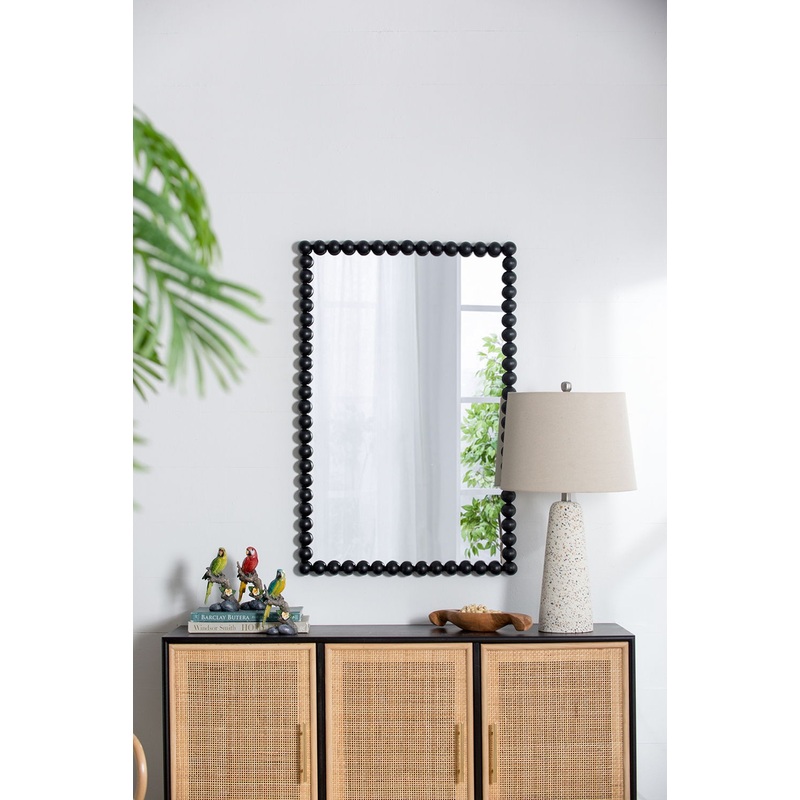 Rectangle Mirror, Wall Mirror For Living Room Bedroom Entryway – Black