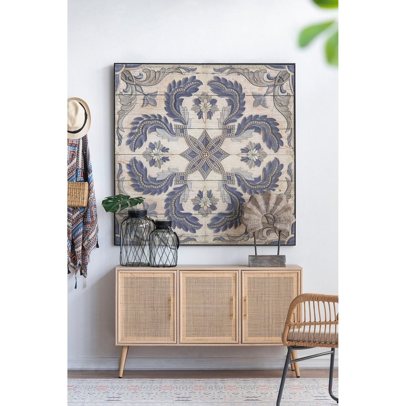 Large Wall Art Panel, Square Wall Decor For Living Room Dining Room Office Bedroom – Multicolor