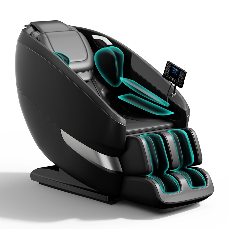 Massage Chair Full Body, Shiatsu Massage Chair Recliner With Airbag Massage, LCD Touch Screen, Lower Back And Calf Heating, Customizable Features And Zero Gravity Modes – Black