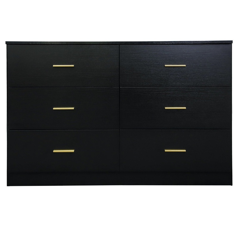 Modern Drawer Dresser For Bedroom, Ample Storage Wide Chest Of Drawers