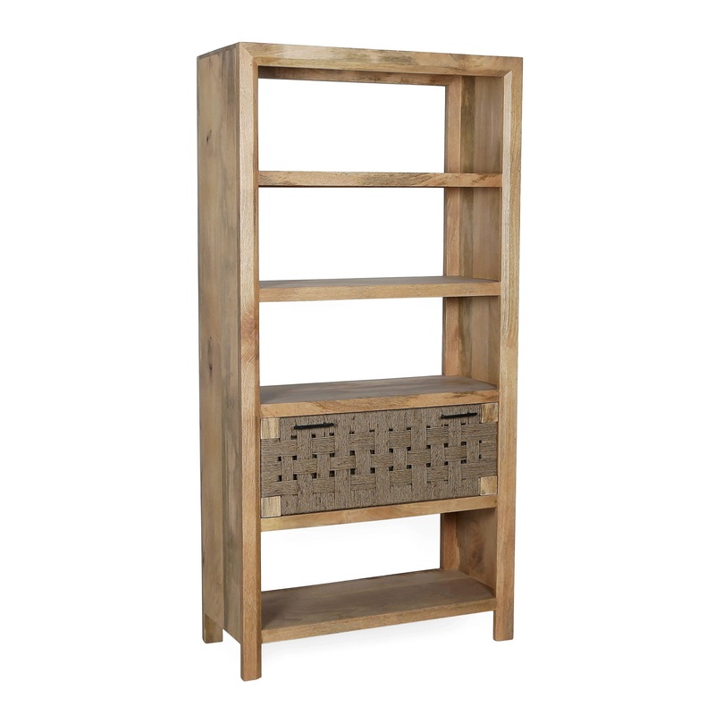 Shelf With Drawer – Beige Brown