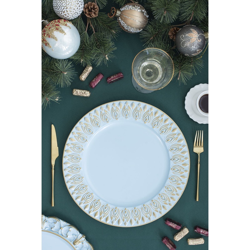 Elegant Plastic Charger Plate (Set of 8)