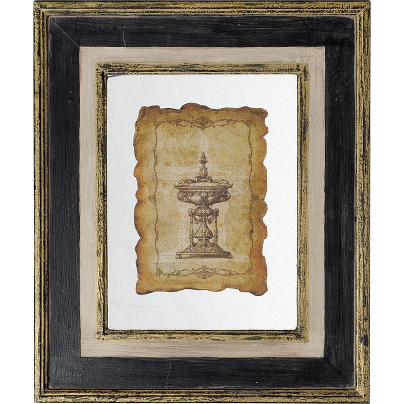 Lucian – Framed Antiqued Sculpture Print