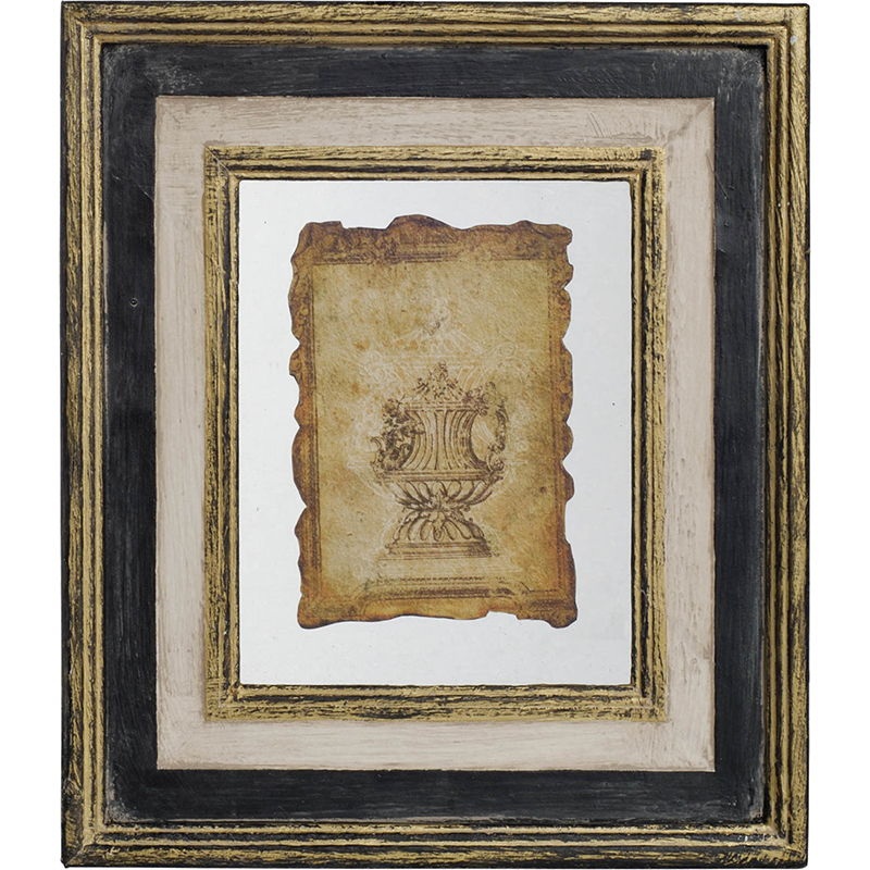 Lucian – Stylish Framed Antiqued Sculpture Print