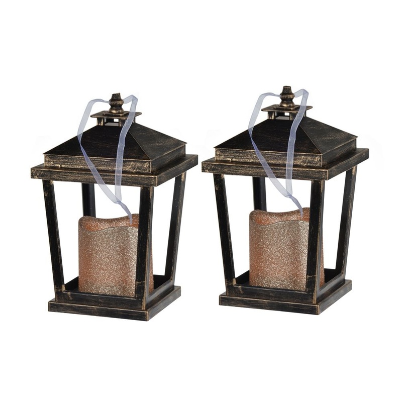 Menifee – Lantern With Led Candle (Set of 2)