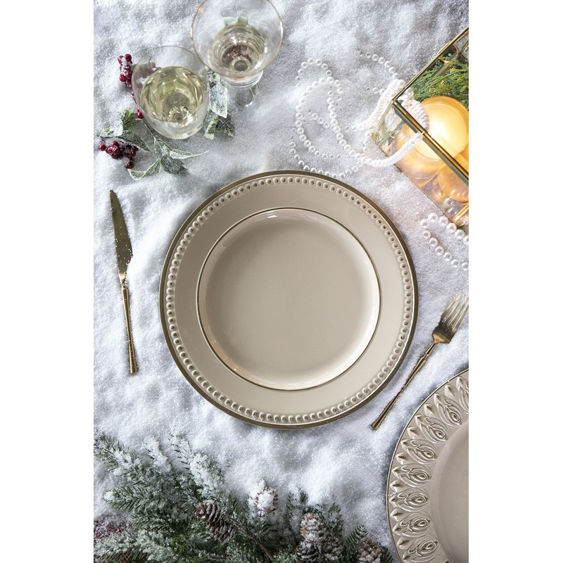 Plastic Charger Plate (Set of 8) – Cream