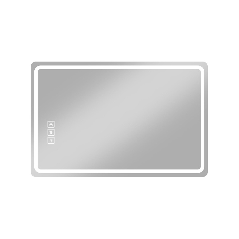 Bathroom Mirror With LED Lights, Anti-Fog Lighted Vanity Mirrors For Wall Mounted And 5 Level Dimmable, Horizontal / Vertical – Clear