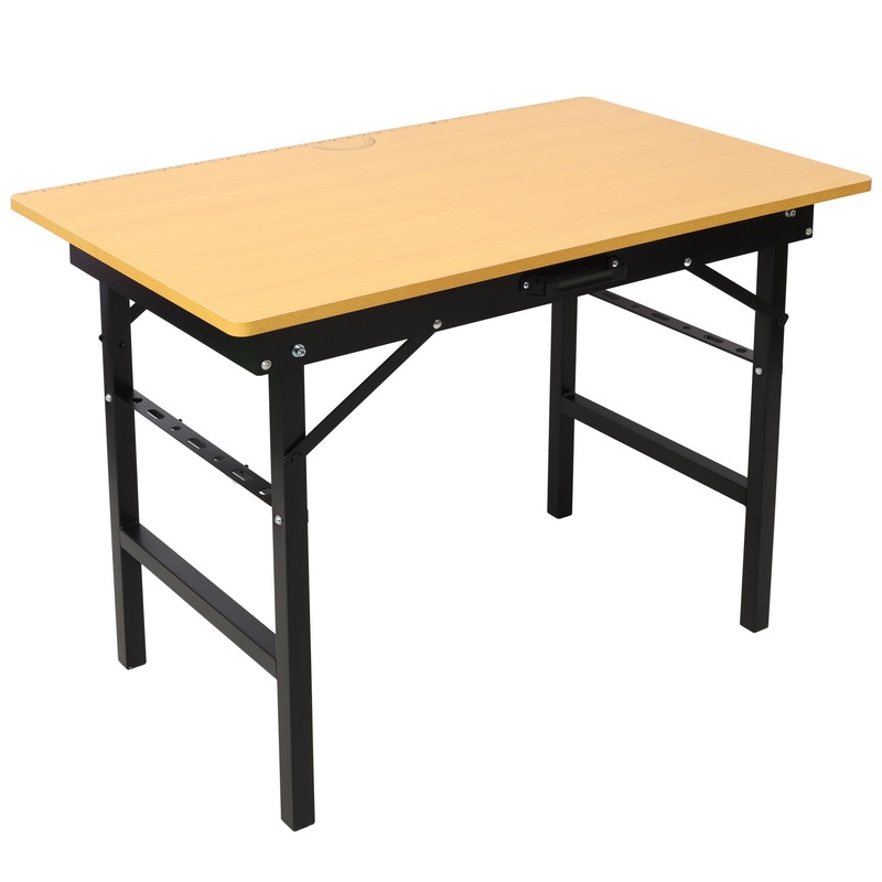 Portable Folding Work Table With Measuring Tape And Angle Finder Steel – Black