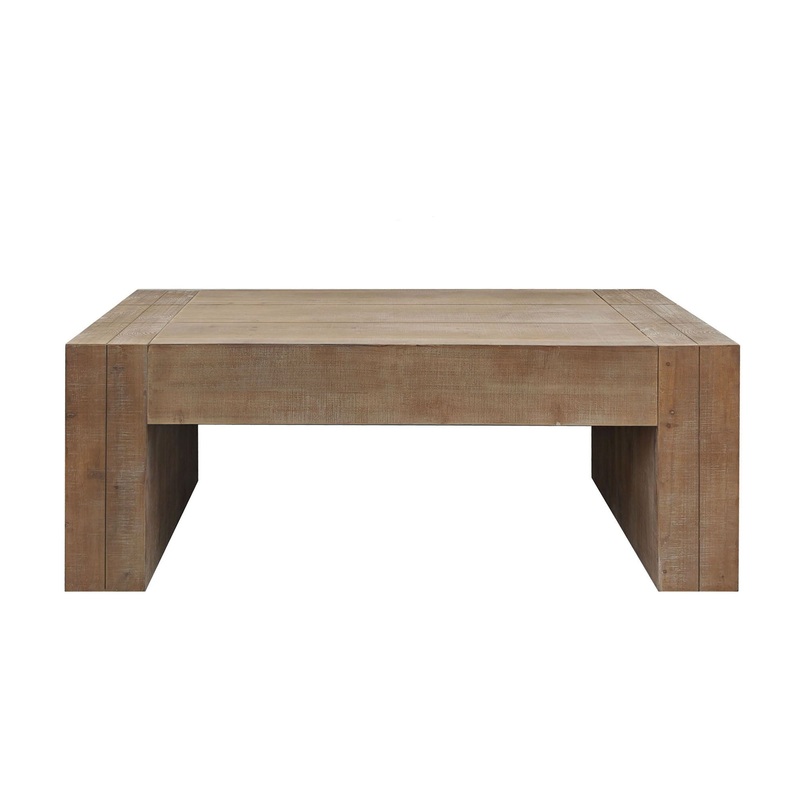 Rustic Wood Coffee Table Modern Farmhouse Rectangular Table For Living Room – Natural / Natural Multi / Natural Wood / Natural / Rustic