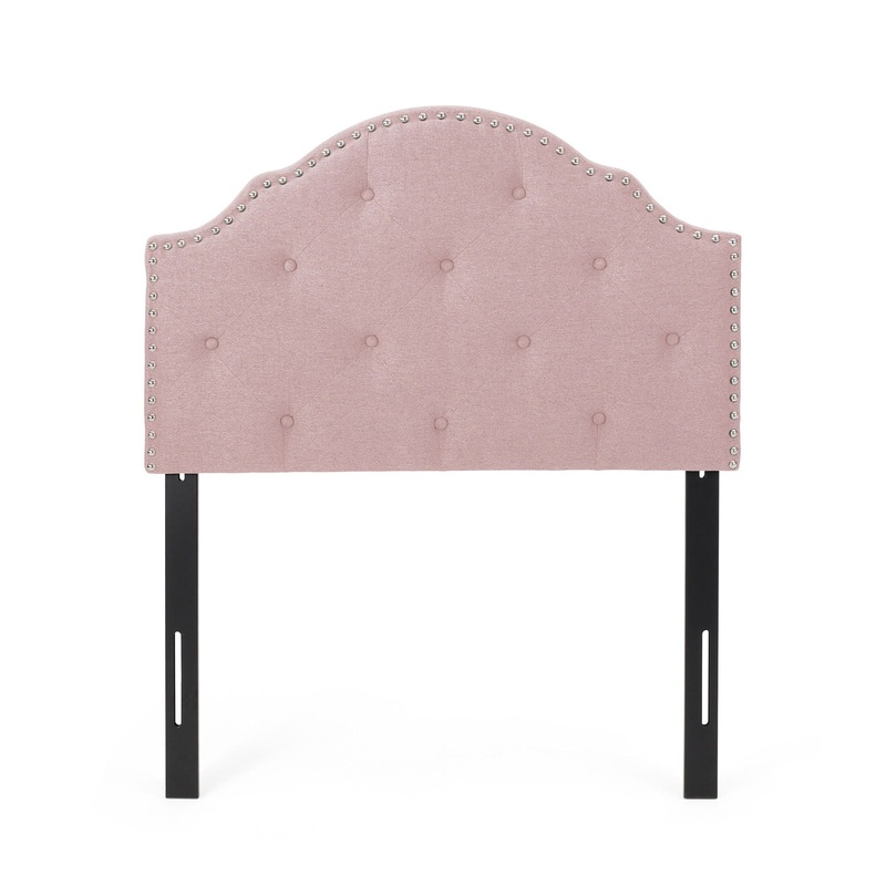 Flanner – Contemporary Fabric Upholstered Twin Headboard – Blush