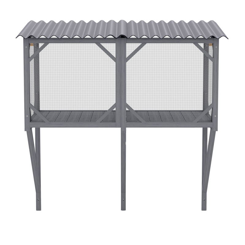 Cat Window Box|Dark Gray|White