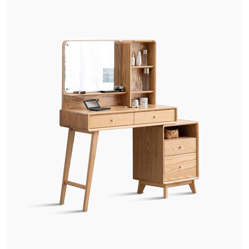 Compact Table Dresser, Accessories Storage Width Drawer – Natural
