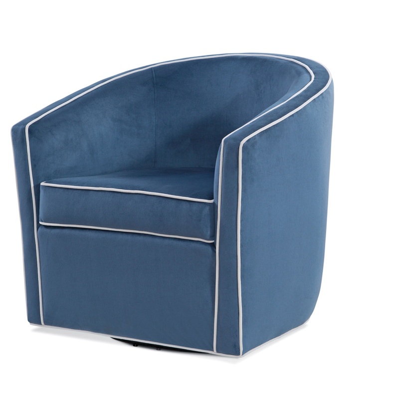 Kendall – Swivel Chair With Barrel Back Design