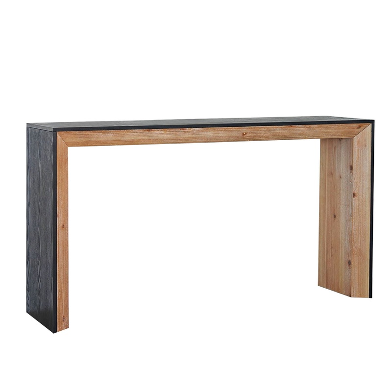 Modern Console Table|Light Brown|Black