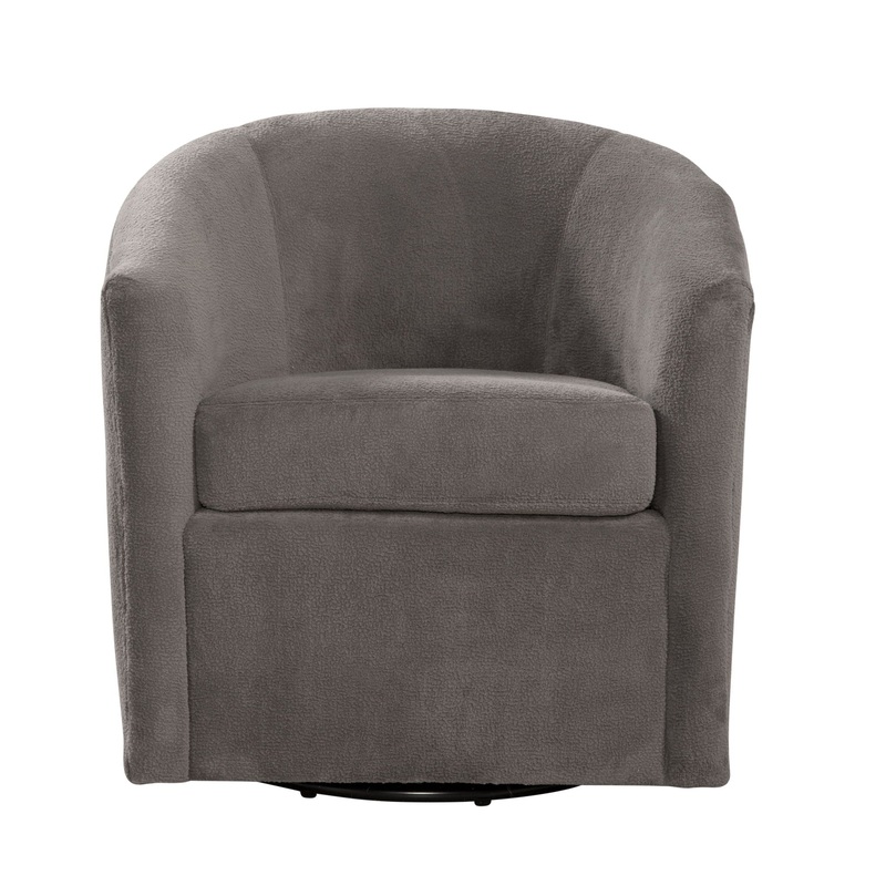 Oaklynn – Barrel Style Swivel Accent Chair