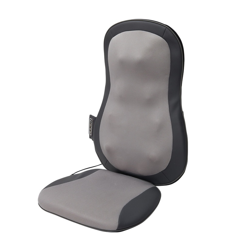 Therapeutic Shiatsu Massage Cushion With Heat Function, Polypropylene – Gray