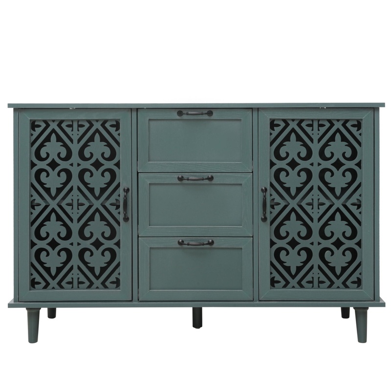 2 Door 3 Drawer Cabinet|Blue|Dark Green