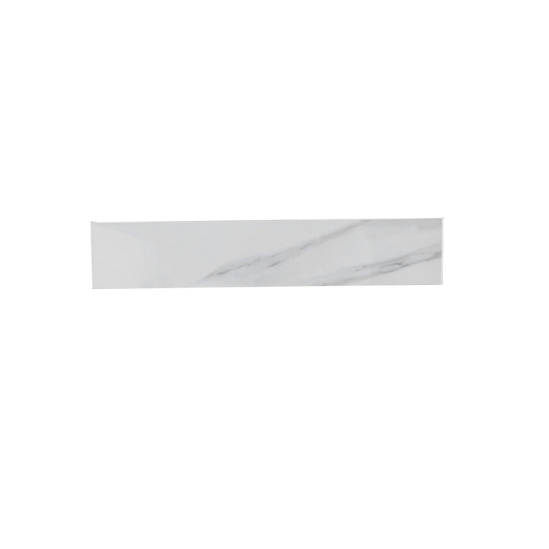 Sintered Stone Bathroom Vanity Top With 4 Backsplash And 22 Sidesplash – Carrara White