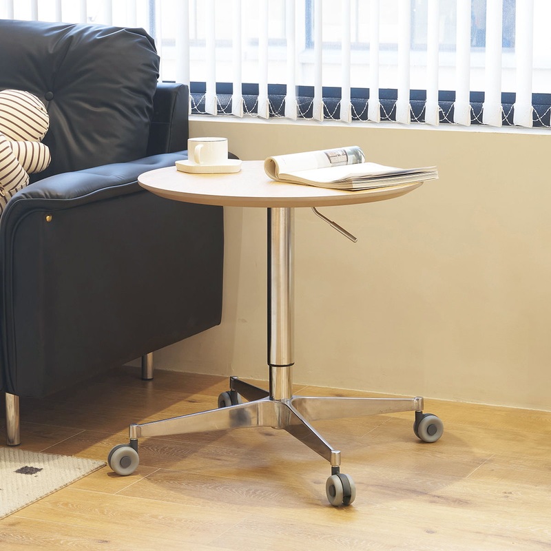 Movable, Adjustable, 360 Swivel Table With Star Base