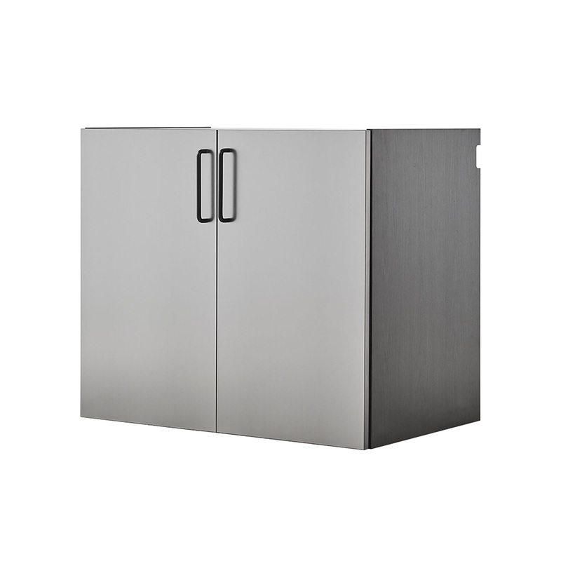 Astro Series – Metal Wall Mounted Base Door Storage Cabinet – Metallic Gray