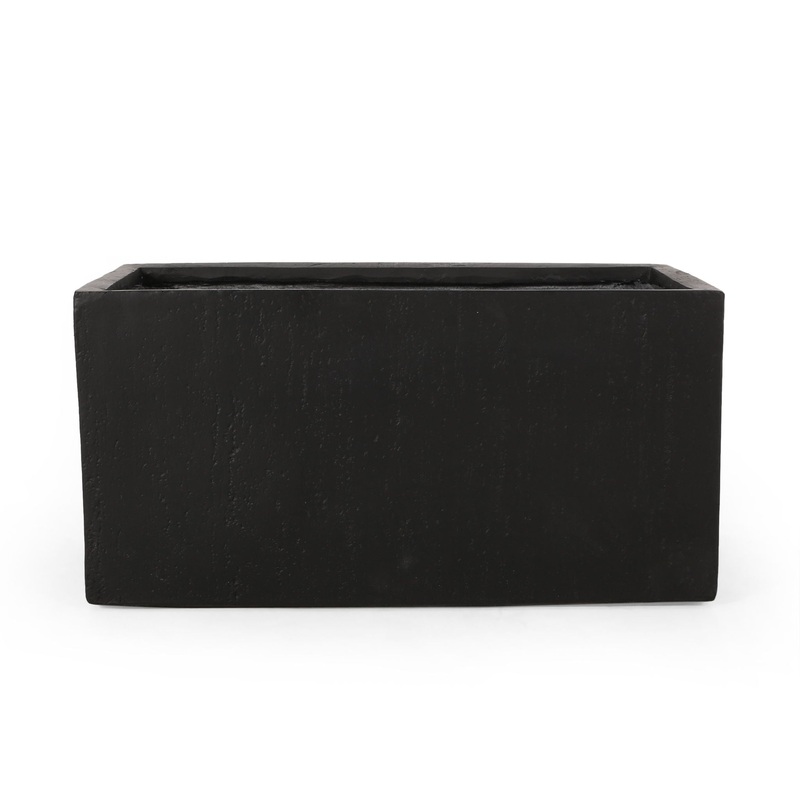 Modern Outdoor Planter|White|Black|Dark Gray|Light Brown|8″W x 8″D x 20″H|21.5″W x 21.5″D x 18.75″H|31.25″W x 15.75″D x 16″H|35.25″W x 18″D x 18″H|10.75″W x 10.75″D x 24.25″H|13.1″W x 13.1″D x 19.75″H|15.5″W x 15.5″D x 27″H