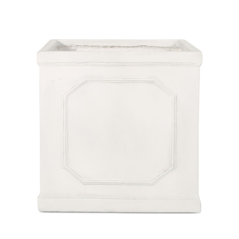 Durable Planter|White|10.75″W x 10.75″D x 11″H|17.75″W x 17.75″D x 18.5″H|13.75″W x 13.75″D x 14″H