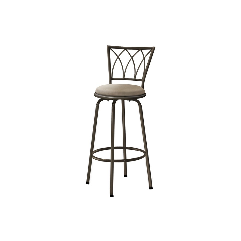 Swivel Bar Stool With Bar Height (Set of 2) – Espresso