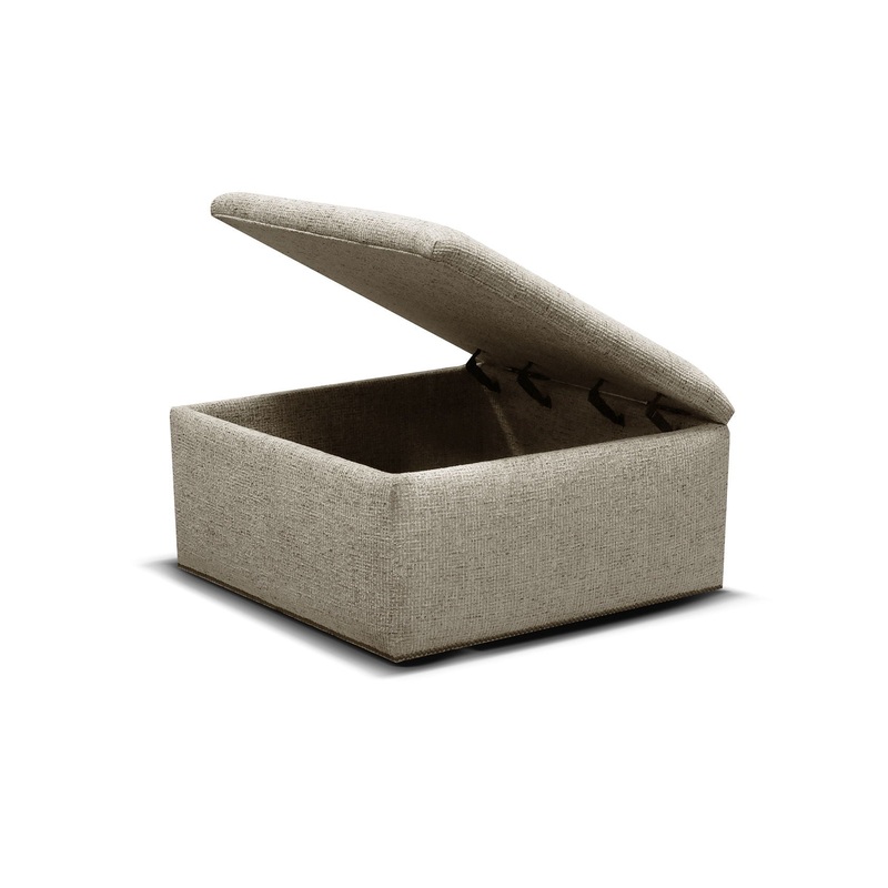 Hendrix – 7650/AL/N – Ottoman With Nails