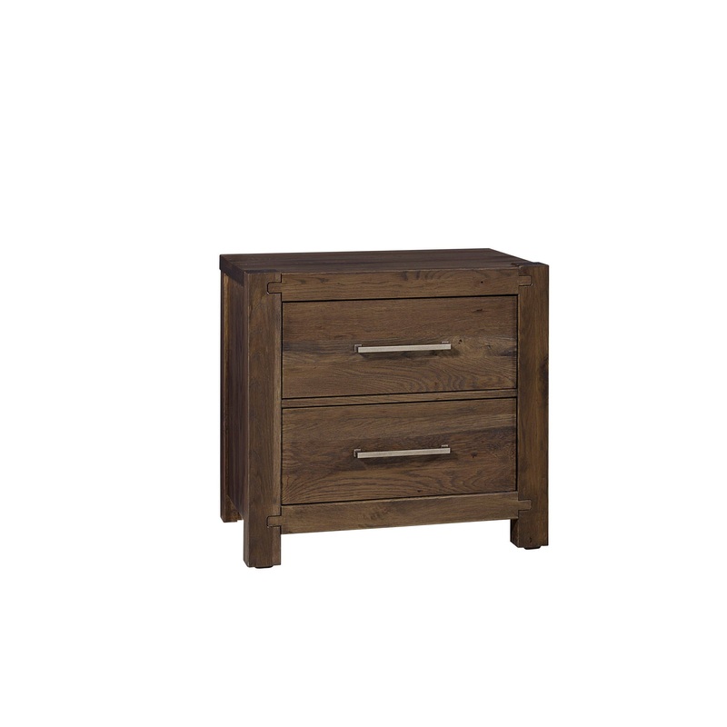 Joinery – 2 Drawer Nightstand|Dark Brown|Light Brown|White