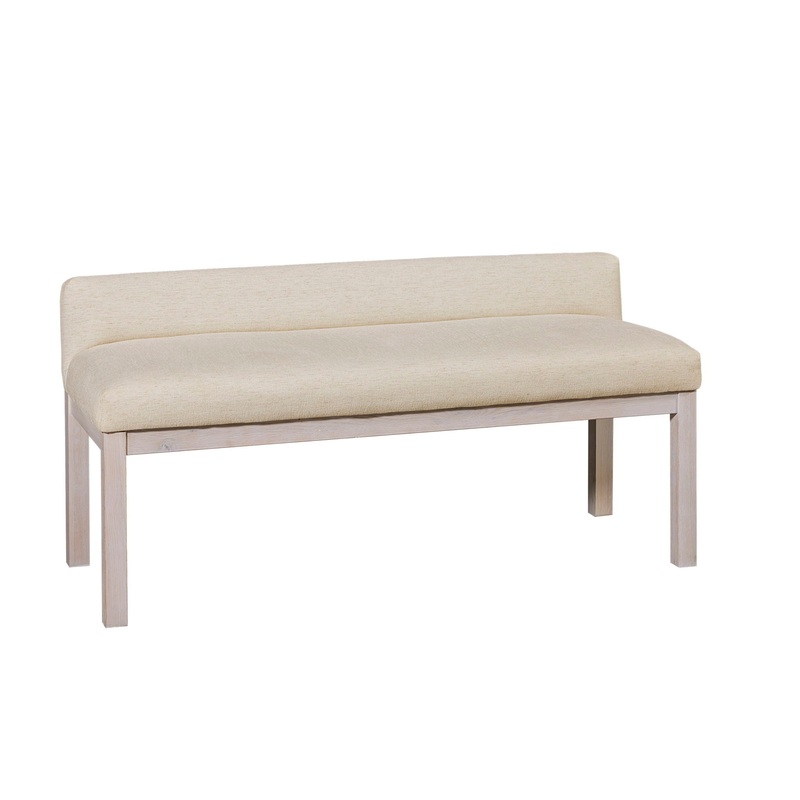 Joinery – Upholstered Bench – Washed White Oak