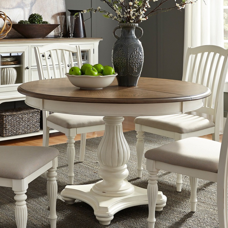 Cumberland Creek – Pedestal Table Set – White