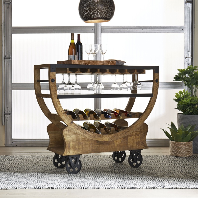 Danley – Accent Bar Trolley – Light Brown