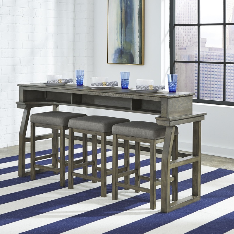 Hayden Way – 4 Piece Dining Room Set – Washed Gray