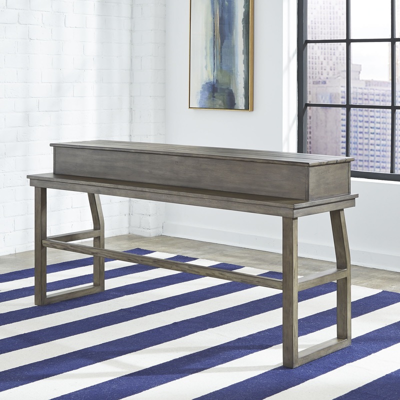 Hayden Way – Console Bar Table – Washed Gray