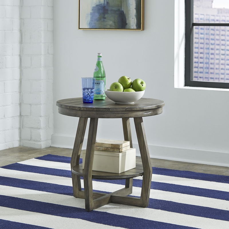 Hayden Way – End Table – Washed Gray