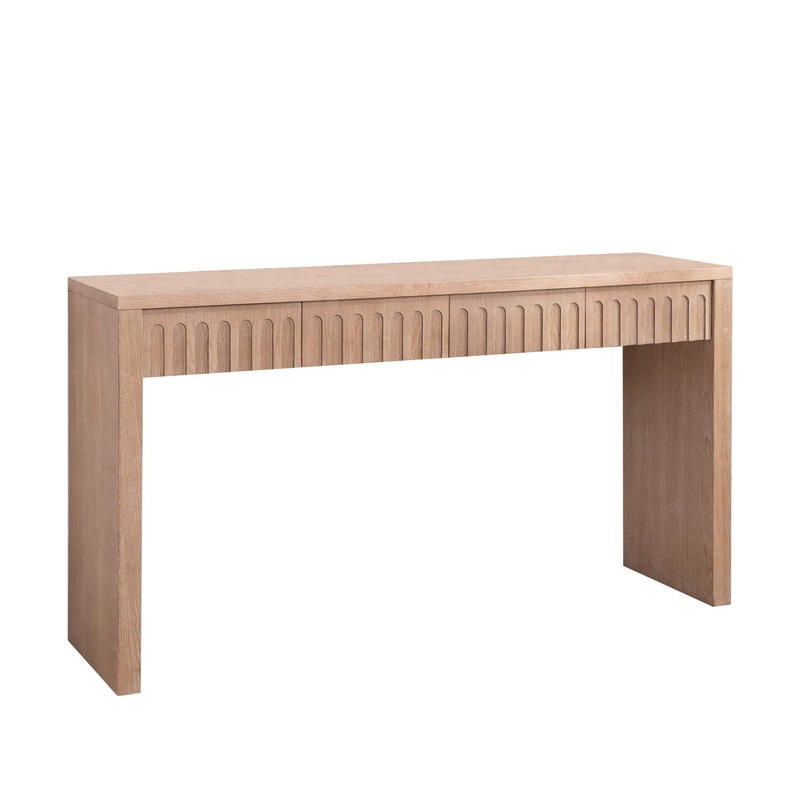 Modern Console Table With 4 Drawers, Entryway Table