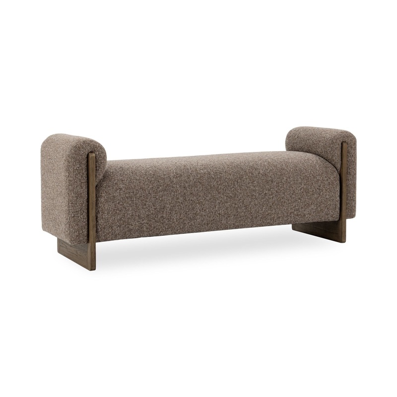 Sierra – Upholstered Bench – Bronzed Cocoa