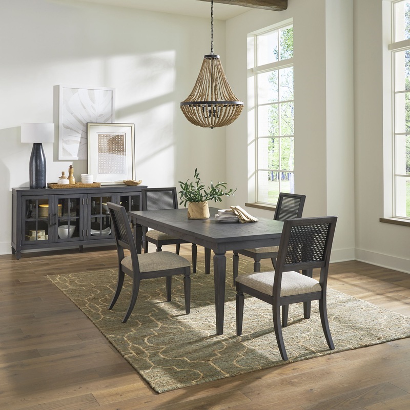Caruso Heights – Rectangular Table Set – Black
