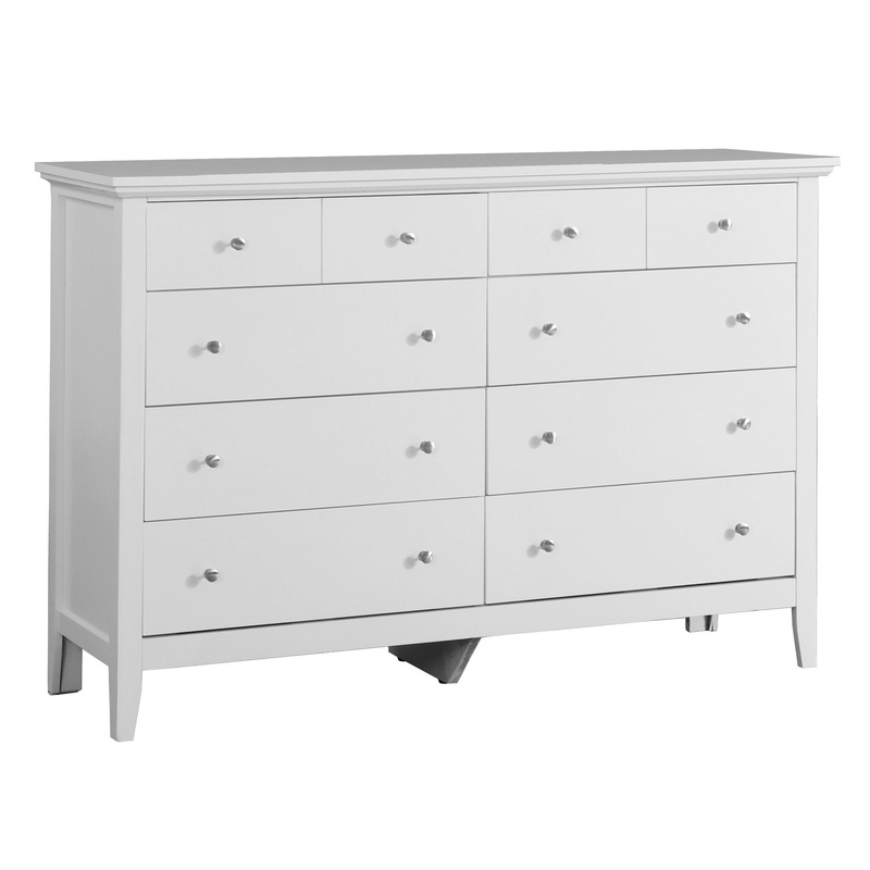 Elegant Casual Dresser – White