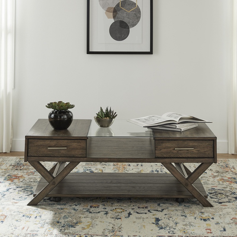 Lennox – Display Cocktail Table – Dark Brown