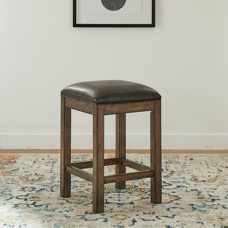 Lennox – Upholstered Console Stool – Dark Brown