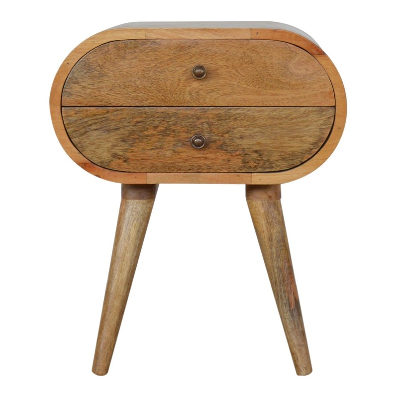 Circular Nightstand – Oak