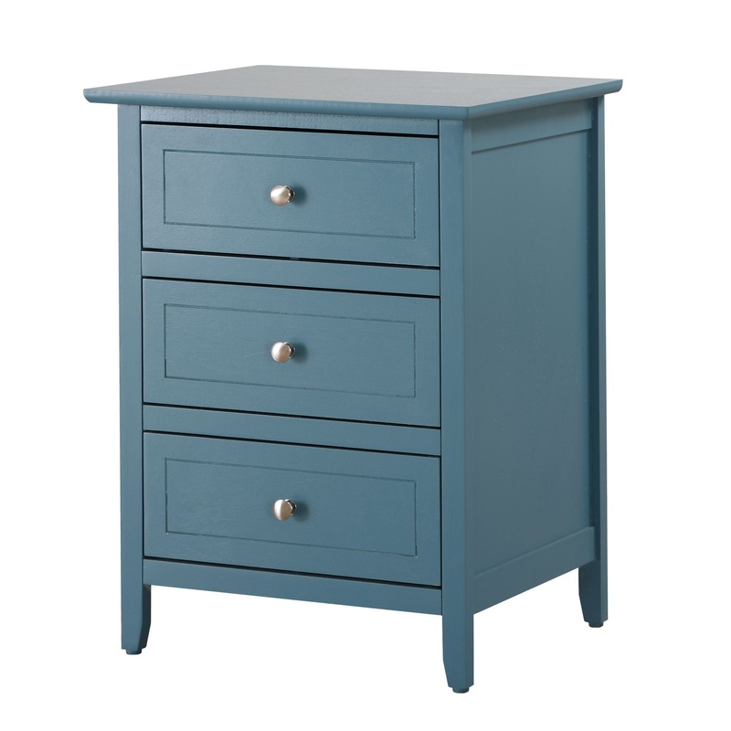 Daniel – Transitional Nightstand – Teal
